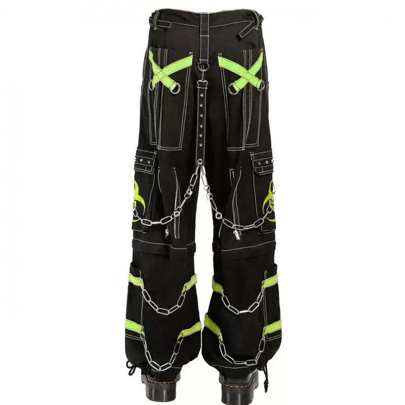 Biohazard Zip Off Pant Large / Black/Lime Biohazard