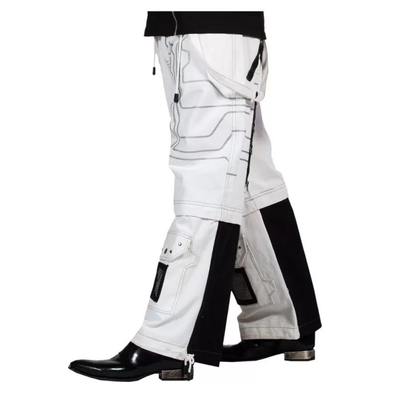 Men Casual Pants Multi Pockets Straps Ankle Tied Cargo Pants Long Trousers  | eBay