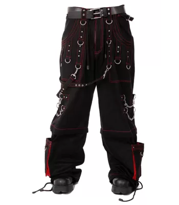 Mens Gothic Pants Cargo Baggy Alt Emo Goth Gothic Pants Mens Punk Rock Bondage Pants 2024