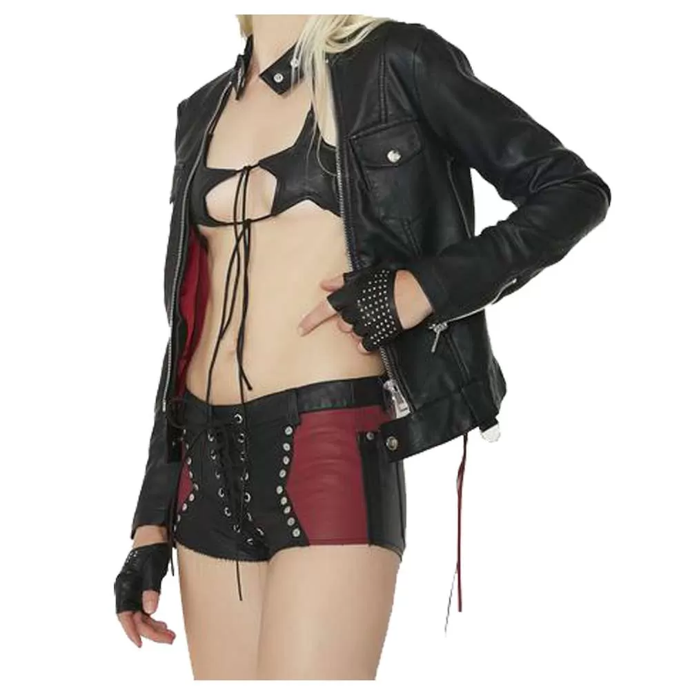 Women Gothic Sexy American Mayhem Lace Up Short Ladies Corset