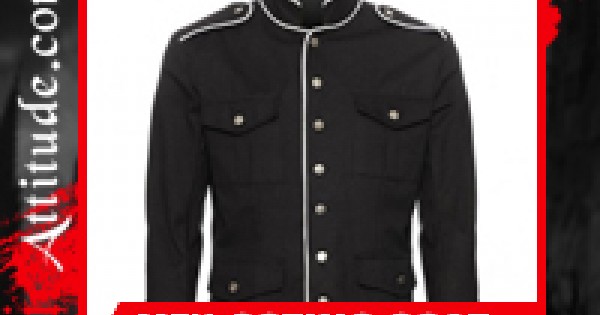 Gothic Military Band Jacket for Men - Bold Fashion with a Vintage Twist
