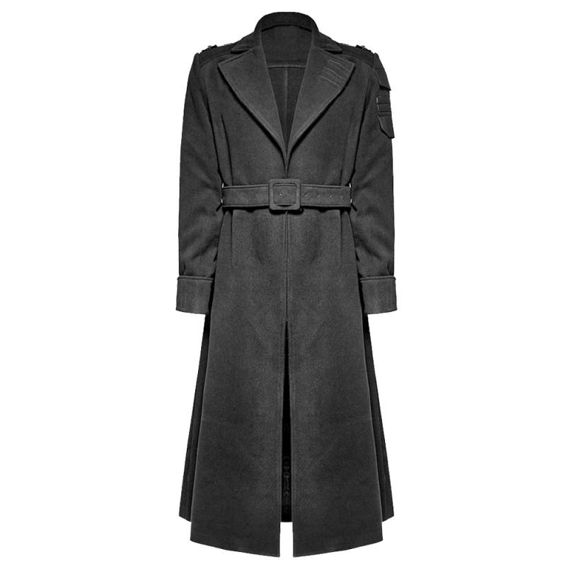 Handmade Military Gothic Coat Military Gothic Alternative Long Coat