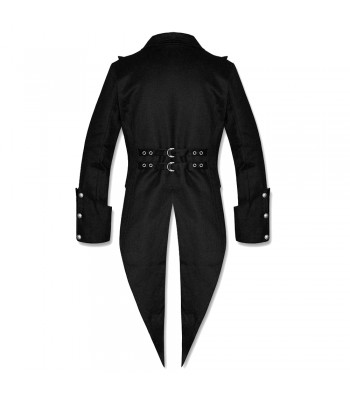 Men Gothic Tailcoat Goth Victorian Steampunk Swallowtail  Vtg Coat