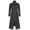 Men Fashion Vintage Coat Cospaly Costume Long Sleeve Coat Military Steampunk Coats