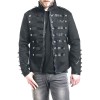  Men Gothic Jacket Black Banned Military Drummer Parade Jacket Goth Punk Adam Ant Style