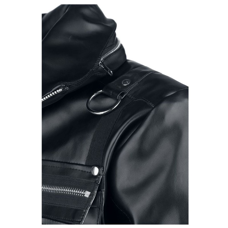 Men Leather jacket Arsen Black PU Leather Biker Jacket Fashion Jacket