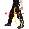 Men High Waist Pants Cargo Trip Pants, Baggy Trouser Vortex Pants CYBER GOTH