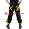 Men High Waist Pants Cargo Trip Pants, Baggy Trouser Vortex Pants CYBER GOTH