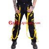 Men High Waist Pants Cargo Trip Pants, Baggy Trouser Vortex Pants CYBER GOTH