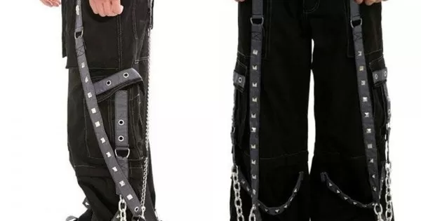 Darkwave Bondage Pants - Gothic Trousers - Steamretro
