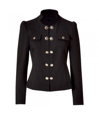 Women Military Blazer Jacket With Brass Buttons French Military Uniform For Sale